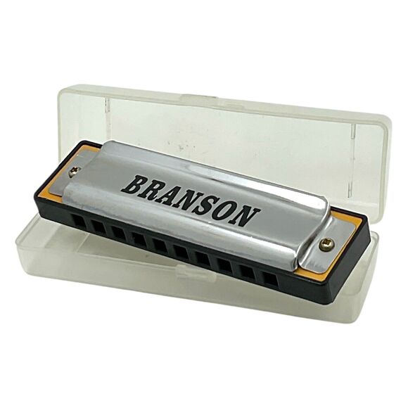 Branson Harmonica GL10SB Musical Instrument in Plastic Case Folk Music - Picture 1 of 6
